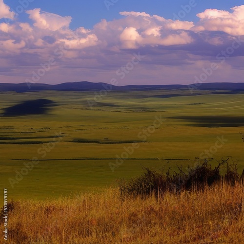 Wide Open Landscape With A Beautiful View Highly Detailed © Dan