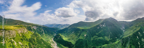 panorama of the mountain photo