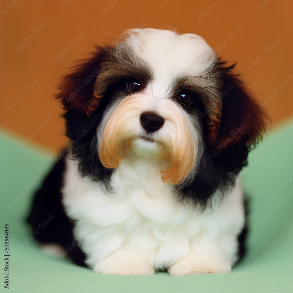 Havanese Puppy Close-up Cute Puppy Dog eyes well groomed