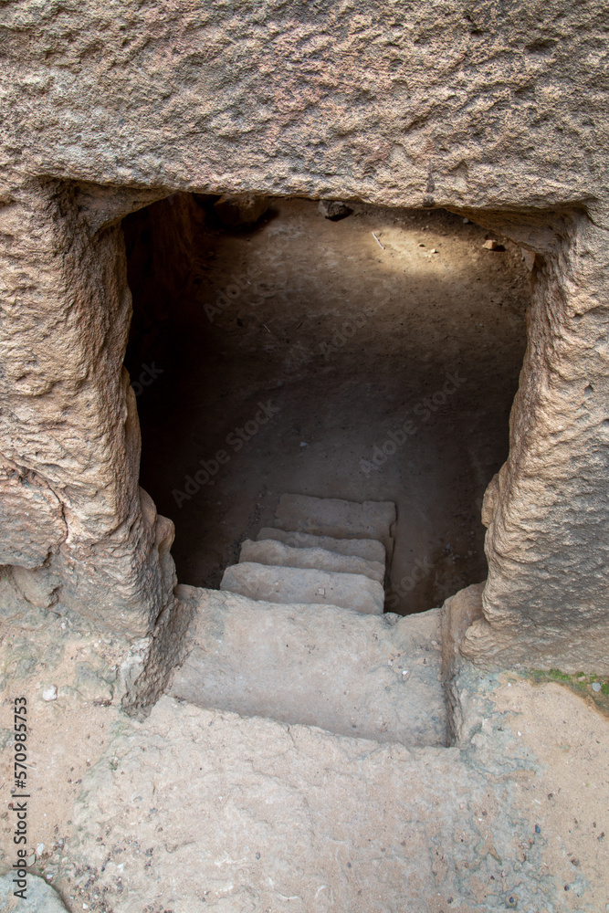 Entrance to a tomb in Cyprus
