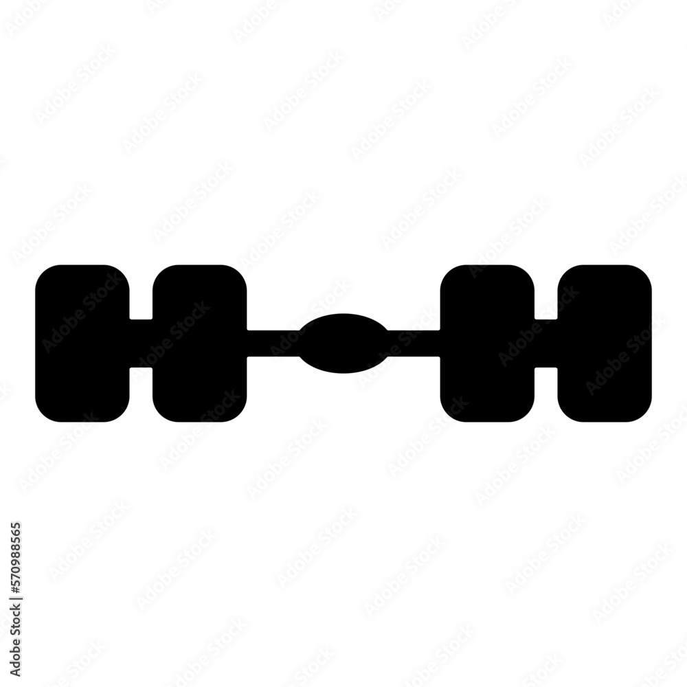 Car truck transmission with wheels vector icon. Car truck transmission with wheels vector icon.