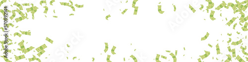 Swirl Finance Vector White Panoramic Background.