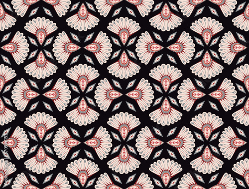 Geometric pattern for decoration and textiles. small motif for decoration and clothing fabrics