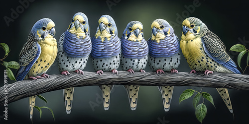 My family has two bird budgies that love to chirp in the morning. - Generative AI
