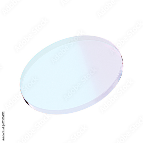 3d round glass