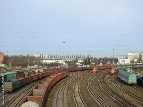 Fotografie railways in kaliningrad, russia