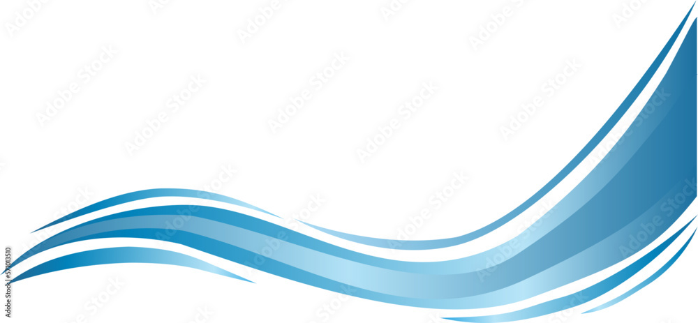 Blue wave form as backdrop or icon Blue wave form as backdrop or icon
