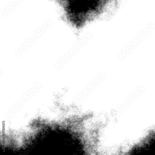 Black and white texture - abstract ink or watercolor clouds 