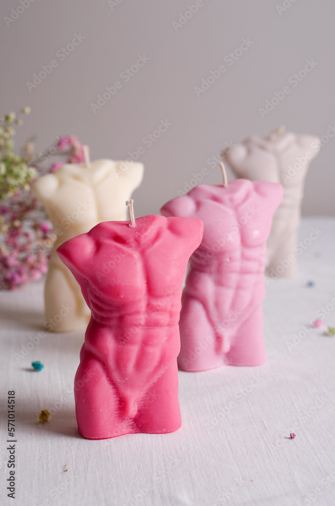 Soy Candles, Human Torso Handmade Scented Candles Soy Candles, Human Torso Handmade Scented Candles