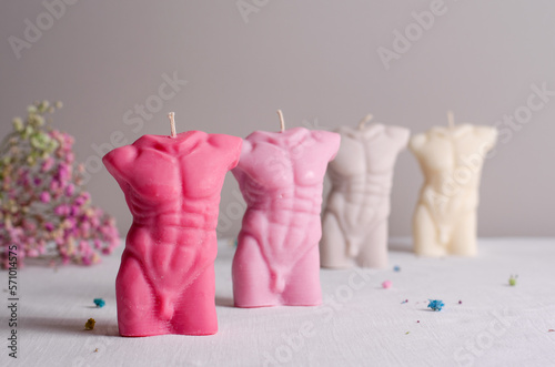 Soy Candles, Human Torso Handmade Scented Candles