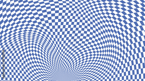 blue wavy checkered vector background