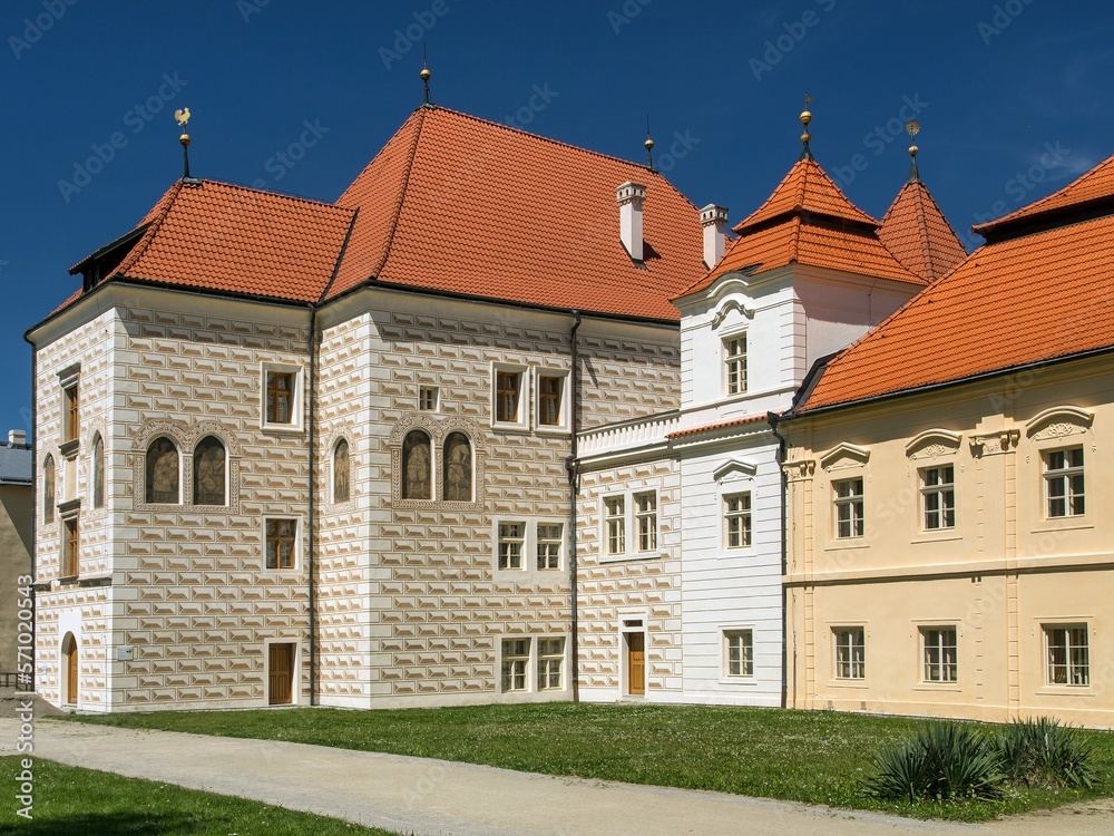 Zeliv Premonstratensian monastery Trckuv hrad and Abbey