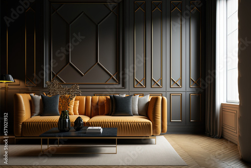 Luxury contemporary lounge design ideas with panelling 