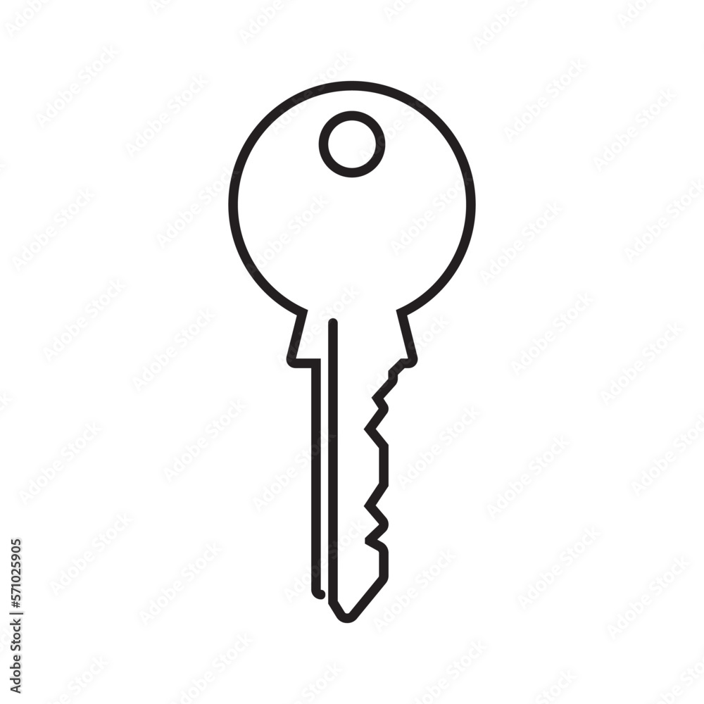 Key icon vector Key icon vector