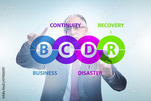 Business continuity disaster recovery concept photo