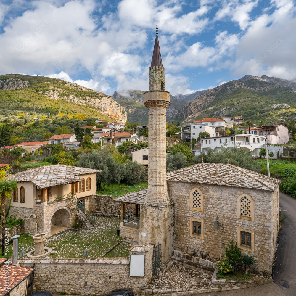 Omerbasha Mosque in Stari Bar town, Montenegro.
