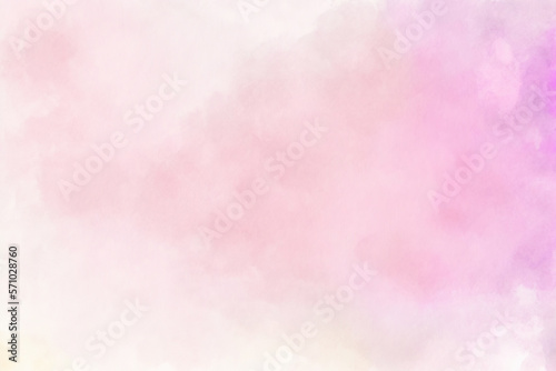 Pink pastel watercolor background, Generative AI