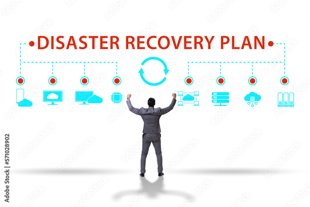 Fototapeta premium Disaster recovery plan and backup concept