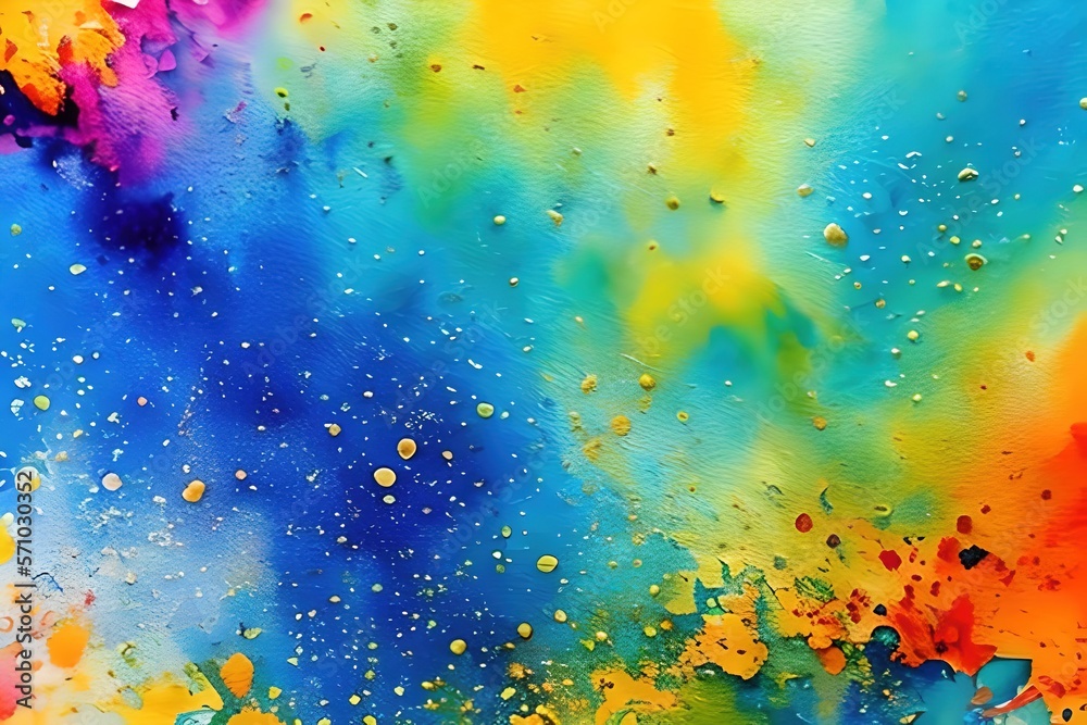 Abstract colorful watercolor background. Ai generative