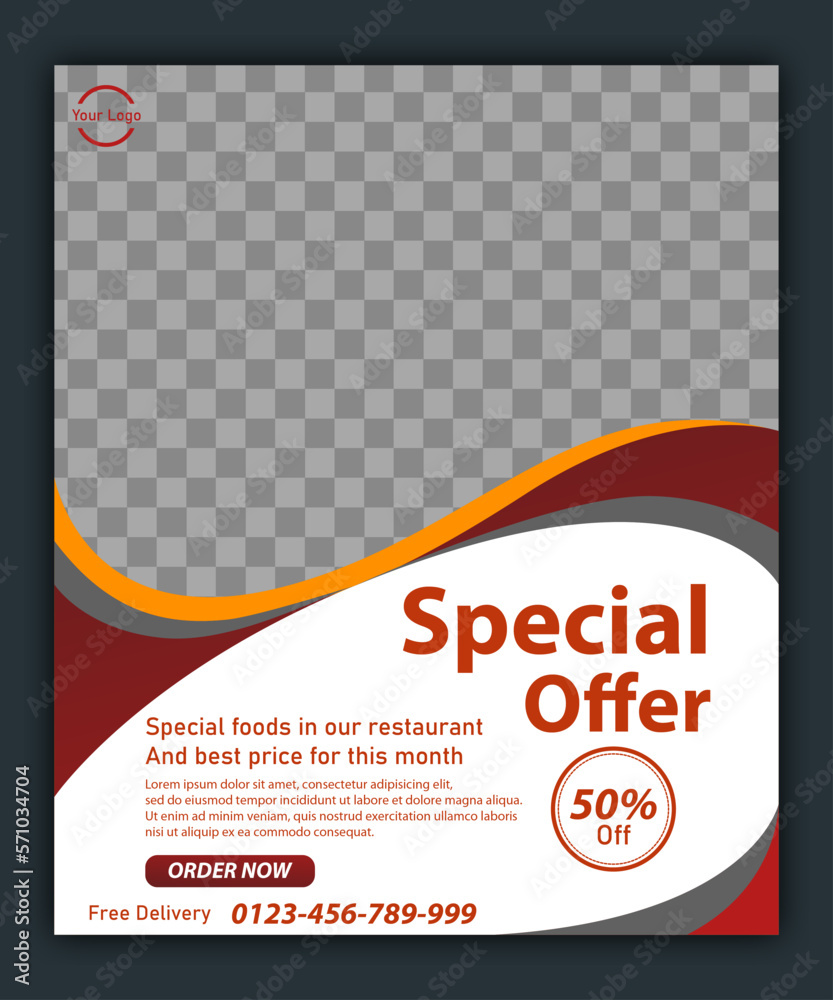 Naklejka premium Premium Template Banner