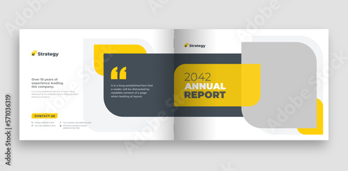 Company or corporate business profile brochure cover template layout design