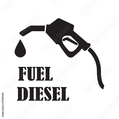 fuel diesel icon logo vector design template