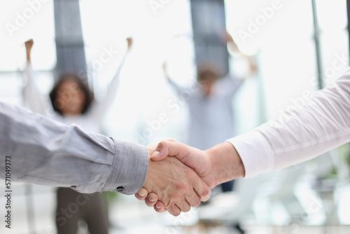 Businessman handshake for teamwork of business merger and acquisition © Katsiaryna