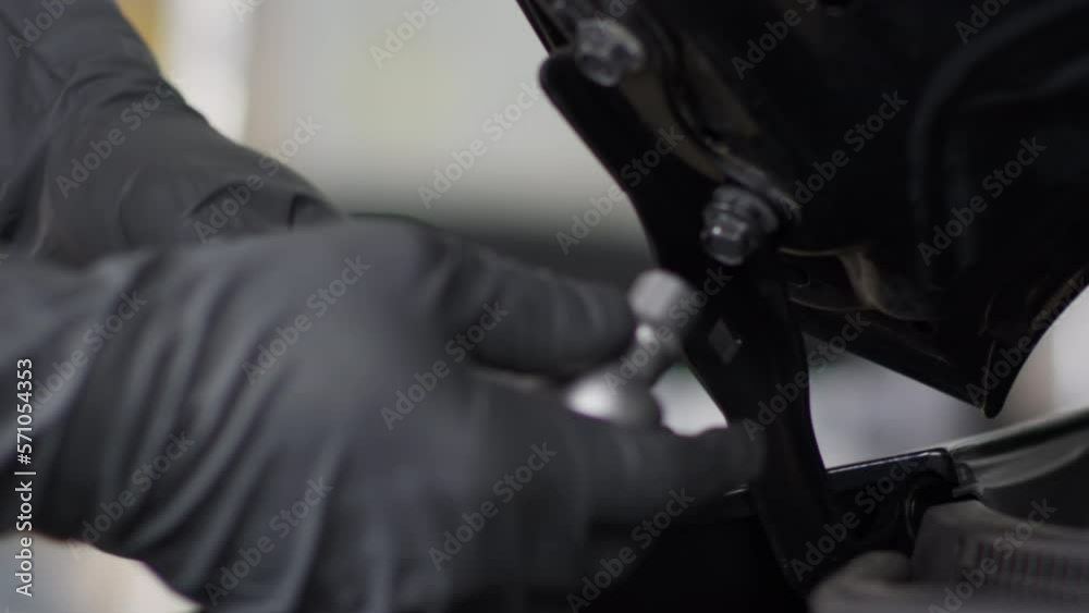 Vehicle service manager worker work in mechanics garage Vehicle service manager worker work in mechanics garage