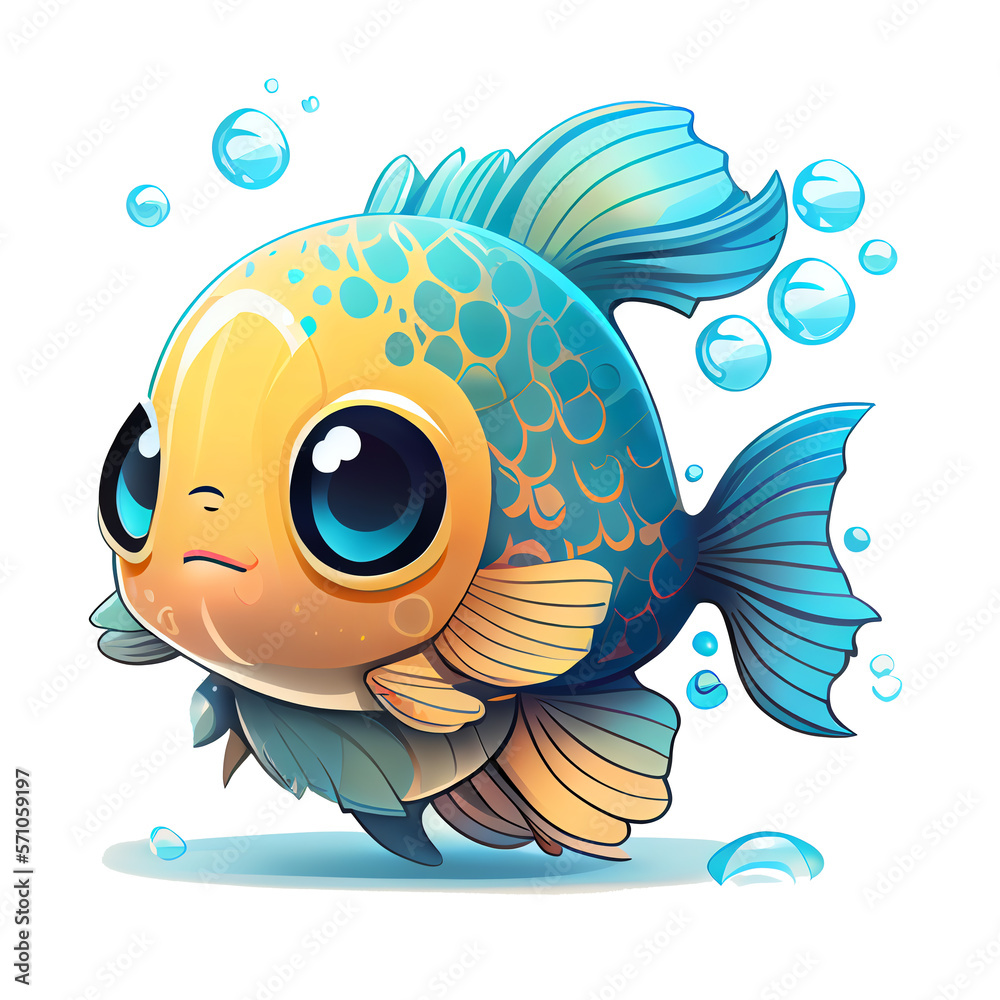 Cute tropical sale fish