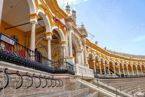 The Royal Bullring of Seville in Spain