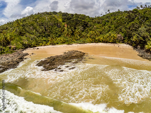 Aerial view of Camboinha beach photo