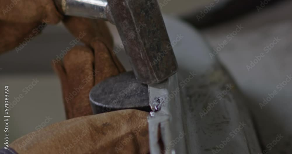 Body car repair by car mechanic Body car repair by car mechanic