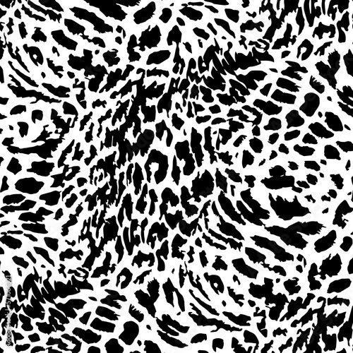 Illustration leopard pattern  leopard skin.