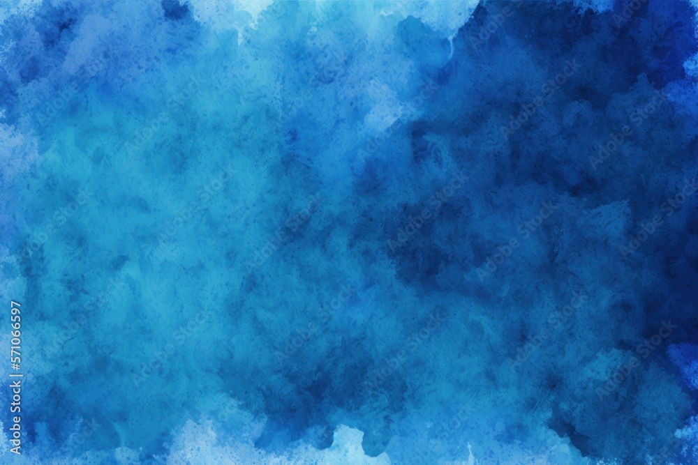 Ai generate modern pastel blue water colour background.Ai generate .
