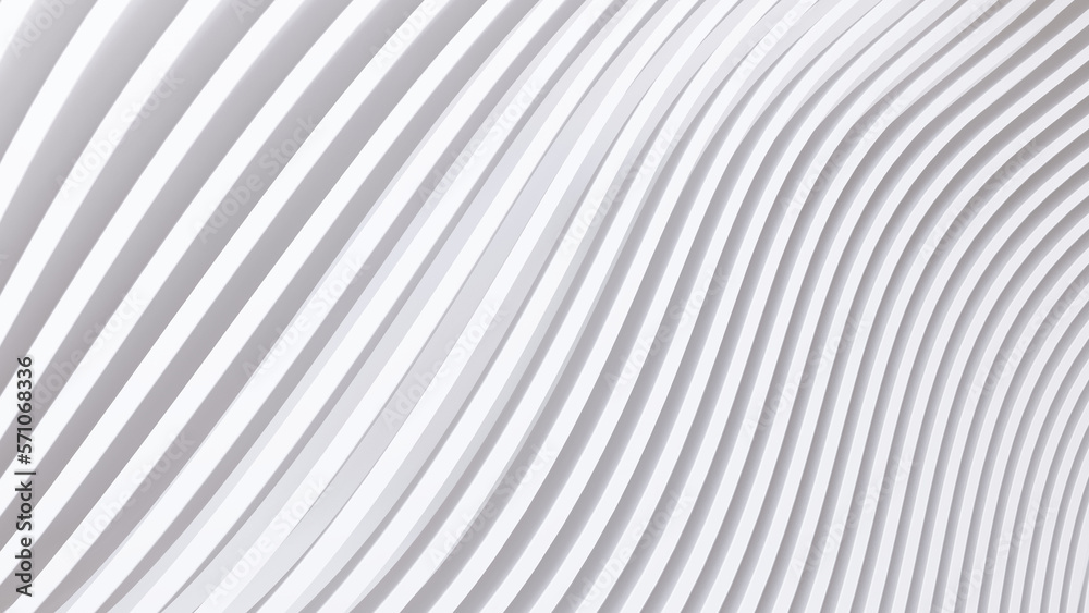 Abstract Curved Shapes. White Circular Background. Abstract Curved Shapes. White Circular Background.