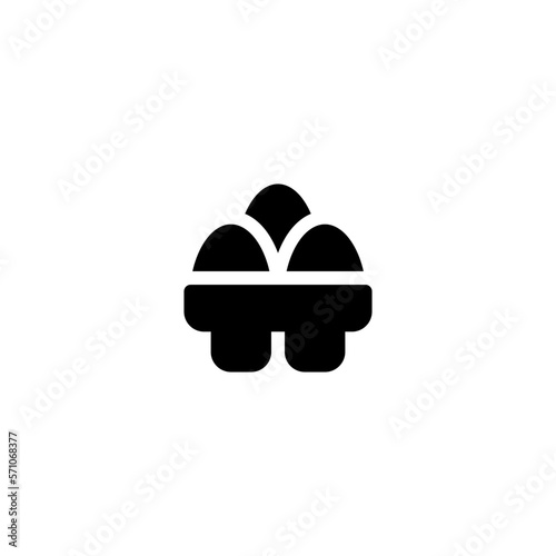 Collection of eggs marketed in containers Icon, Logo, and illustration Vector