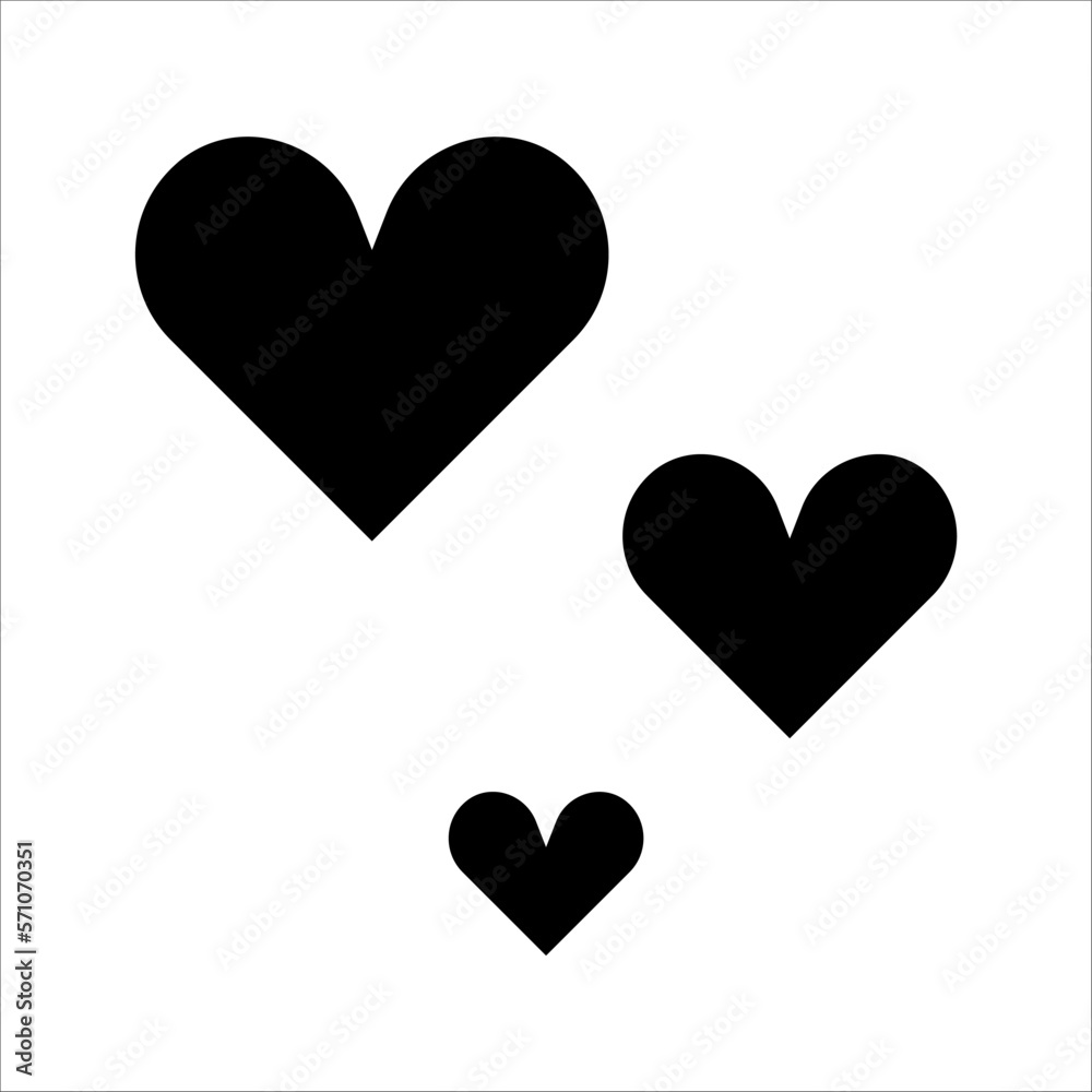 Romantic Heart Icon vector illustration design in trendy style for Marriage Celebration on white background Romantic Heart Icon vector illustration design in trendy style for Marriage Celebration on white background