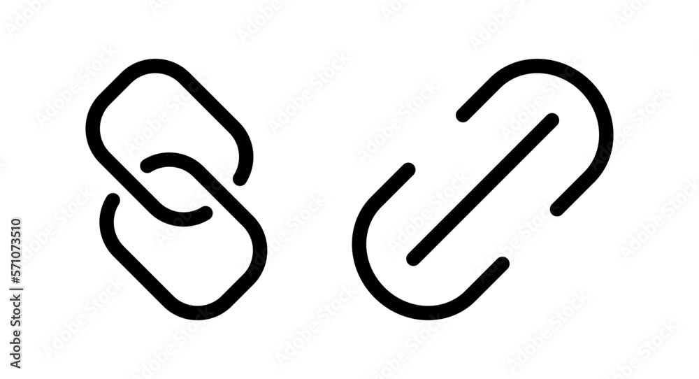 Link icon vector illustration. Hyperlink chain sign and symbol Link icon vector illustration. Hyperlink chain sign and symbol