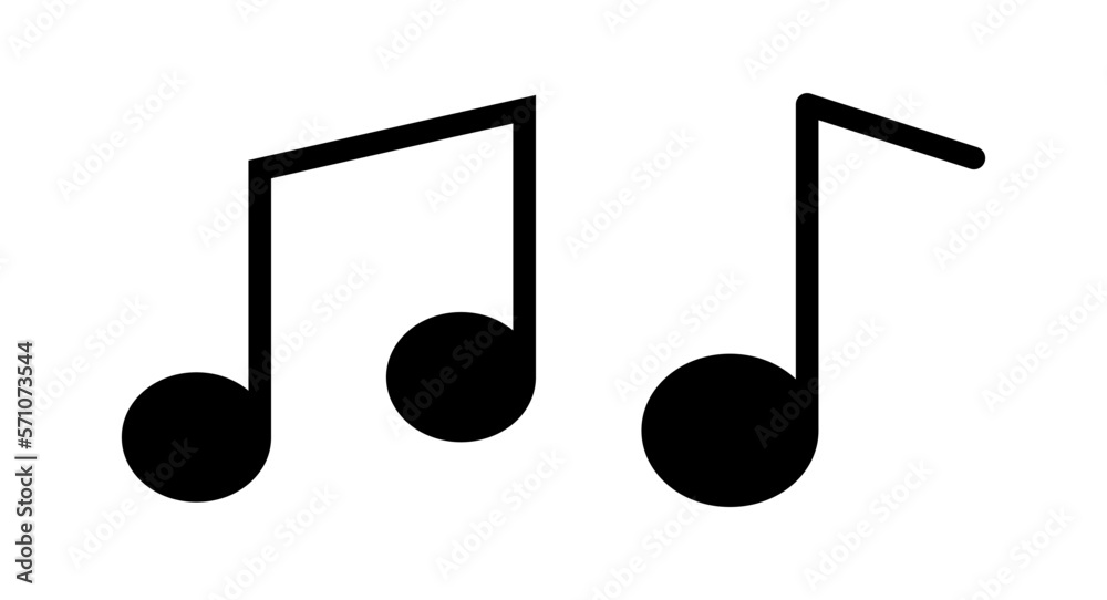 Music icon vector illustration. note music sign and symbol Music icon vector illustration. note music sign and symbol