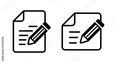 Note icon vector illustration. notepad sign and symbol
