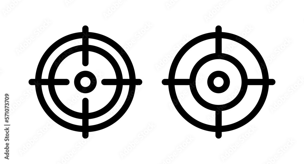 Target icon vector illustration. goal icon vector. target marketing sign and symbol Target icon vector illustration. goal icon vector. target marketing sign and symbol