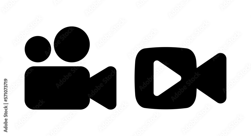 Video icon vector illustration. video camera sign and symbol. movie sign. cinema Video icon vector illustration. video camera sign and symbol. movie sign. cinema