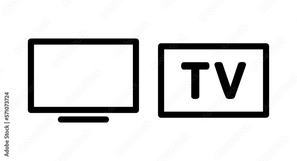 Tv icon vector illustration. television sign and symbol Tv icon vector illustration. television sign and symbol
