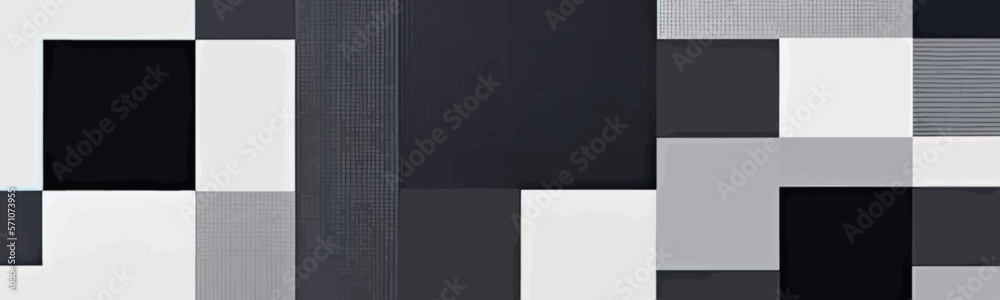 Simple and modern design featuring white texture with geometric grey square vector pattern on clean abstract background.