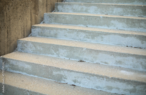 long cement stairs and doorsteps in public 