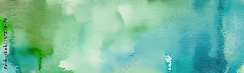 Blue and green mottled watercolor pattern on paper background creates beautiful and old abstract stone texture.