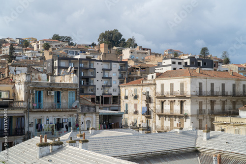 View of the buildings and streets of Skikda, North Algeria photo