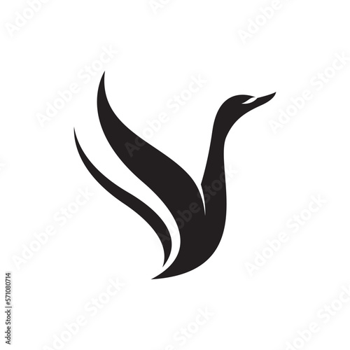 Swan logo images illustration