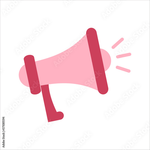 Pink Flat Megaphone