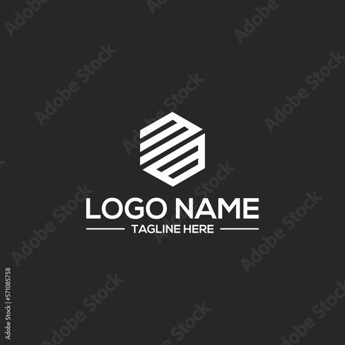 Modern MB logo design vector designs